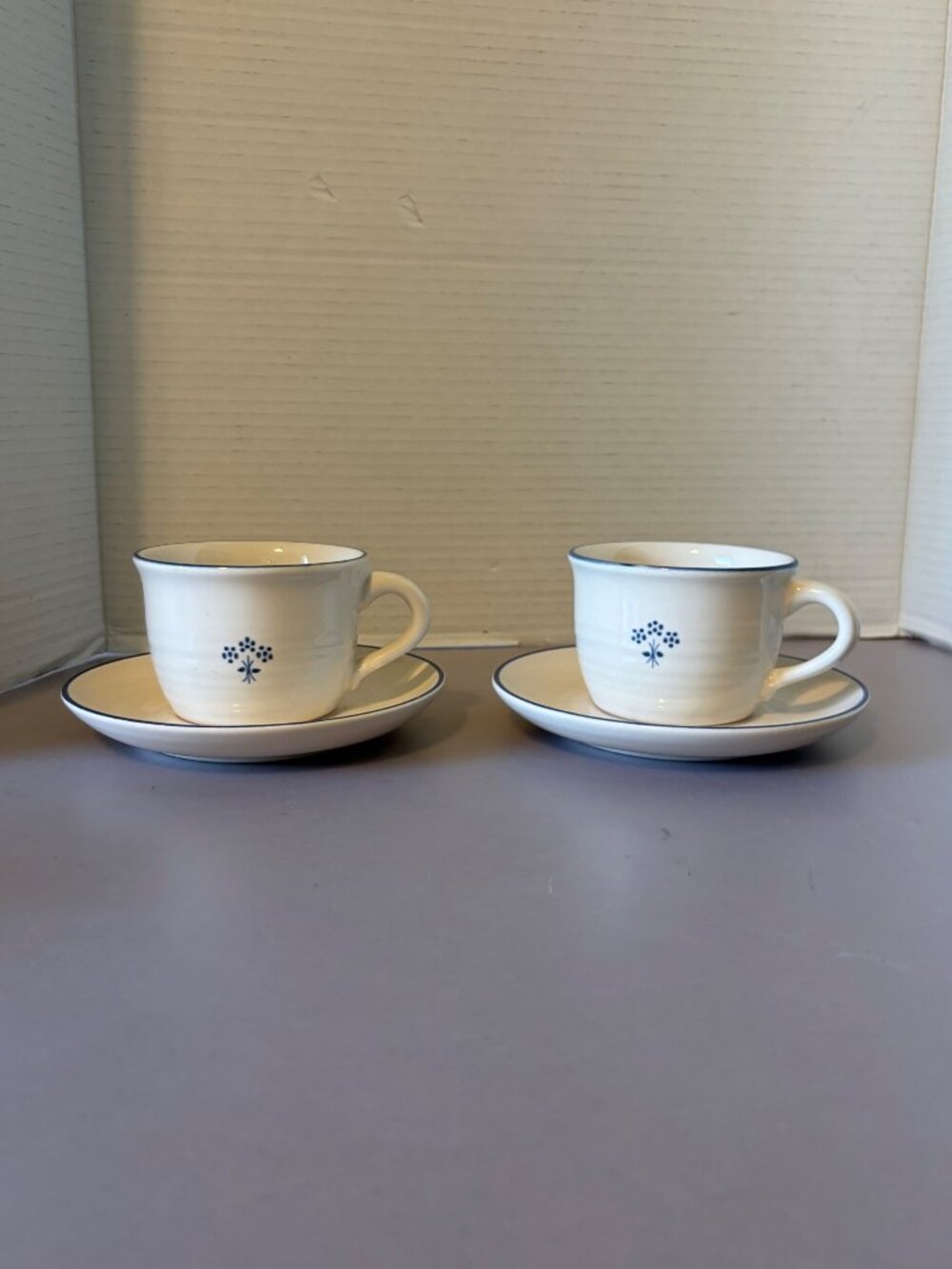 Set Of 2 Pfaltzgraff Country Fair Cups & Saucers